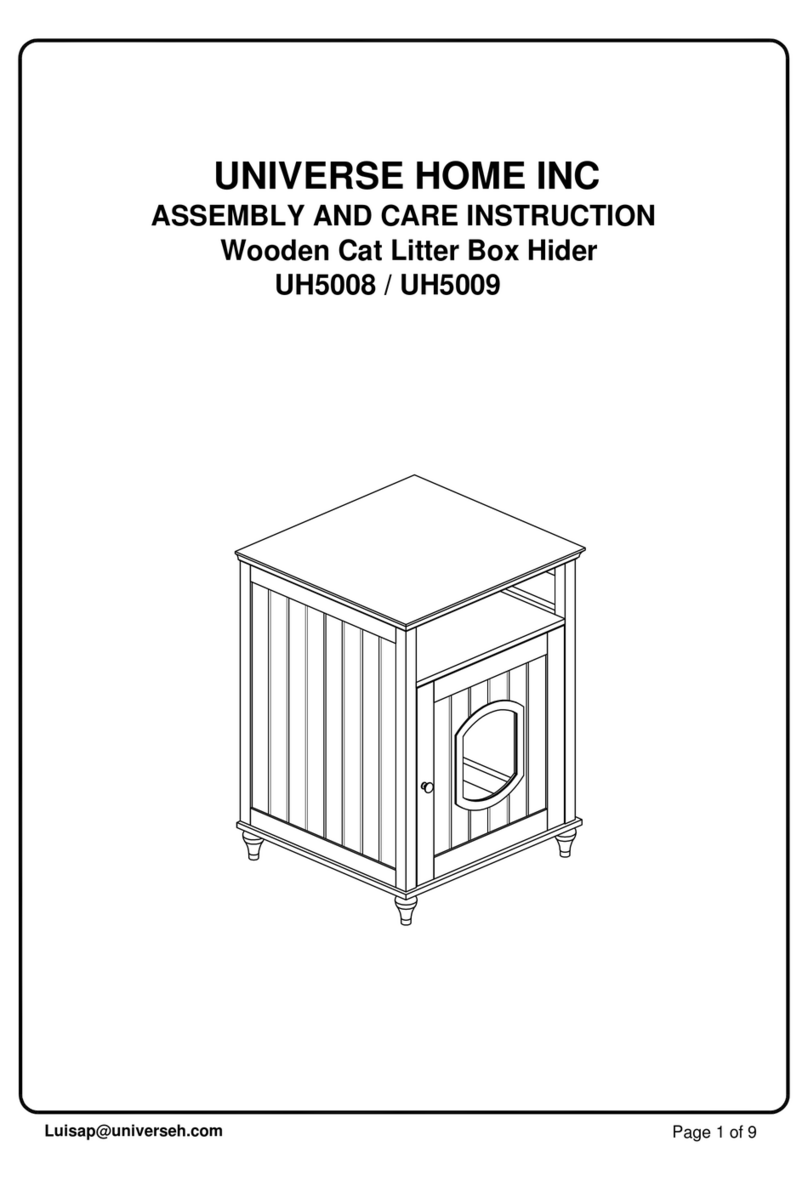 Universe UH5008 Assembly and care instructions Universe UH5008 Assembly and care instructions