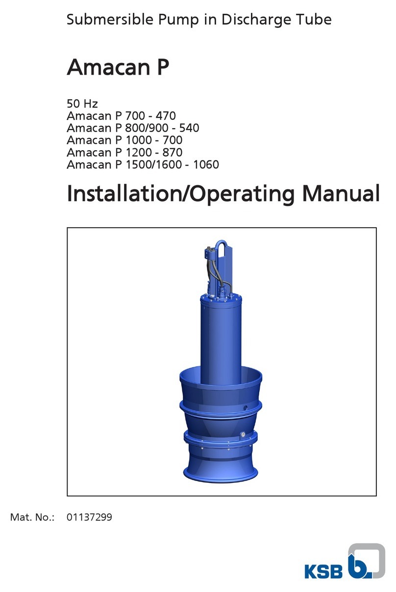 KSB Amacan P Installation instructions