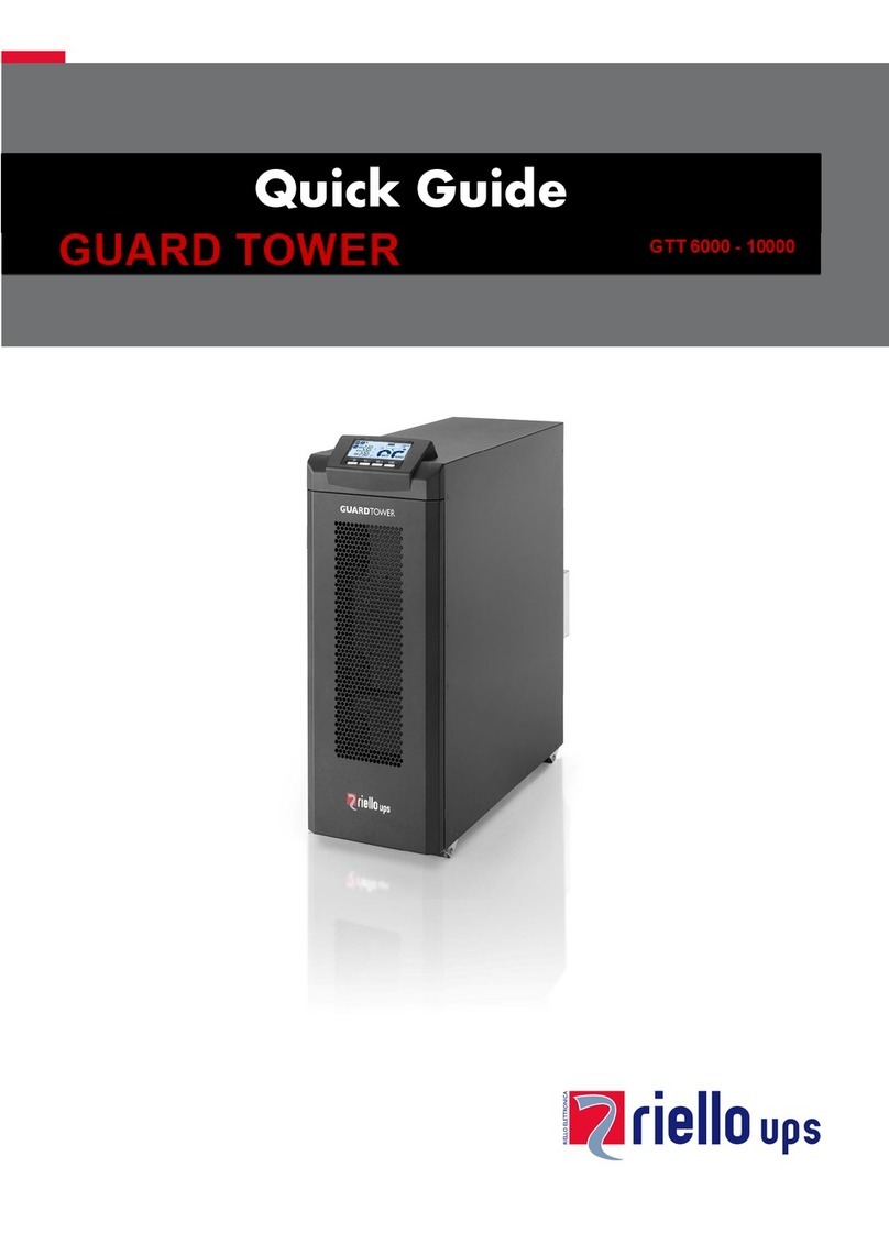 Riello UPS GUARD TOWER GTT 6000 User manual