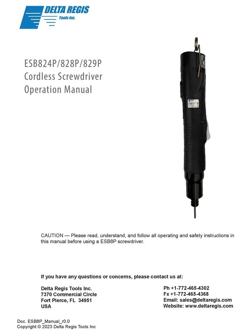 Delta Regis ESB824P User manual