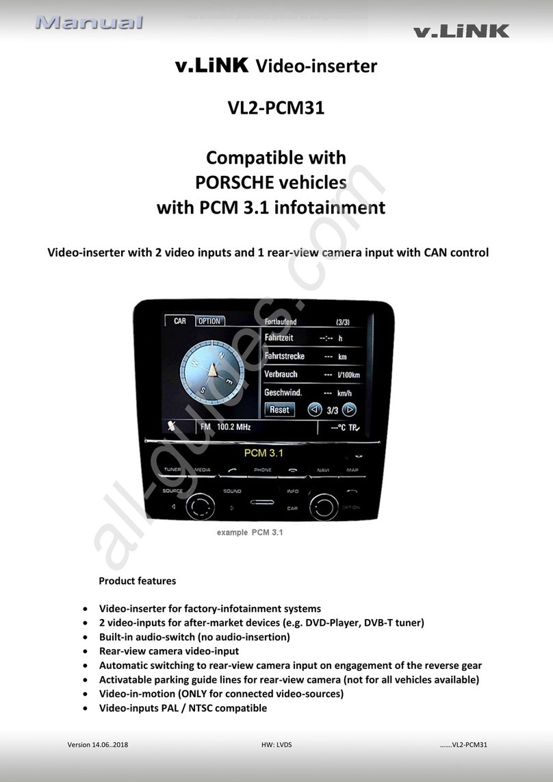 Car-Interface VL2-PCM31 User manual Car-Interface VL2-PCM31 User manual