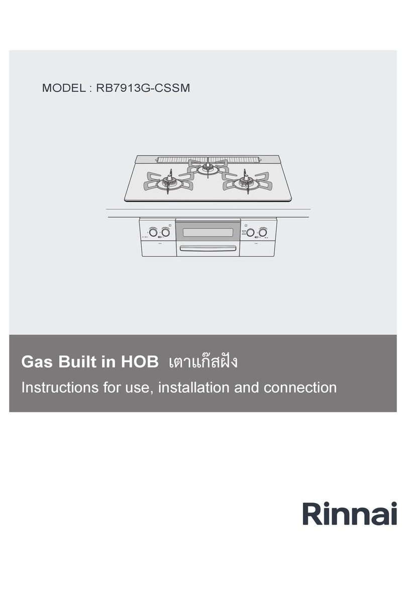 Rinnai RB7913G-CSSM Instructions for use, installation, and connection