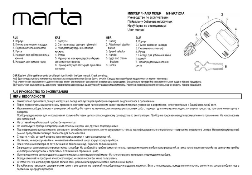 Marta MT-MX1524A User manual