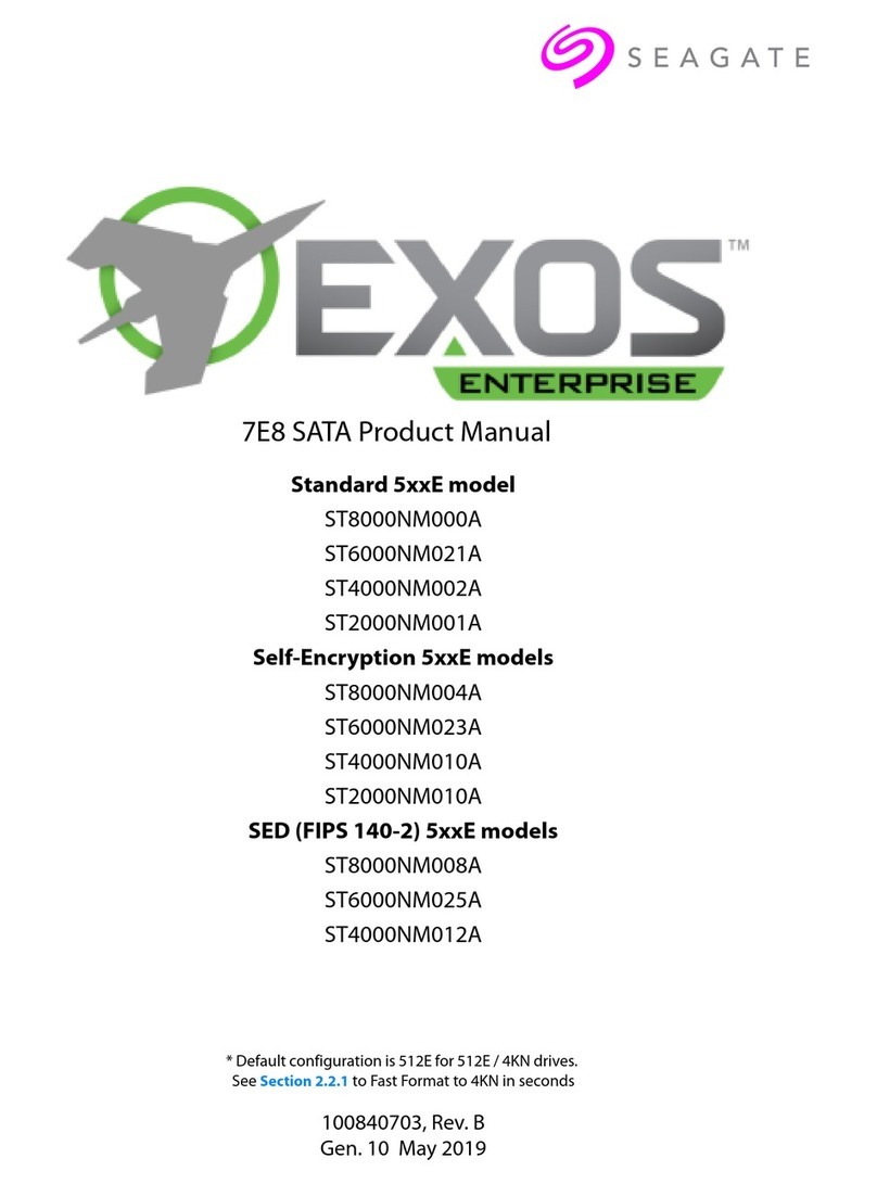 Seagate EXOS Standard 5 E Series User manual