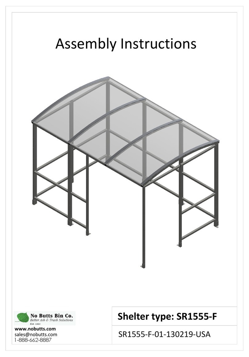 No Butts Bin SR1555-F Assembly instructions
