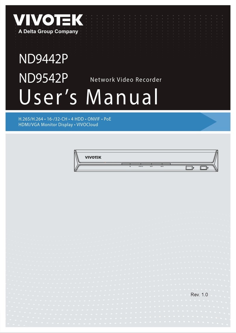 Delta VIVOTEK ND9442P User manual