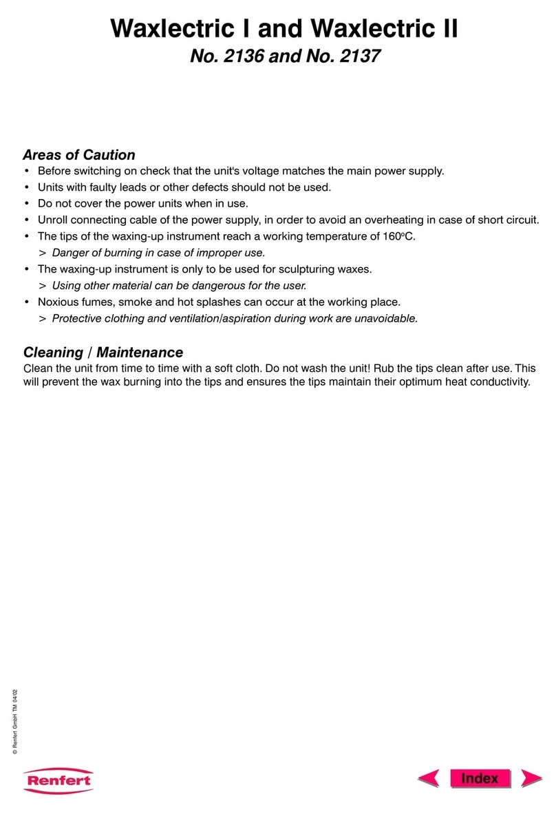 Renfert Waxlectric light I User manual