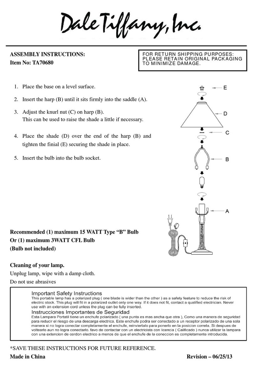 Dale Tiffany TA70680 Assembly instructions