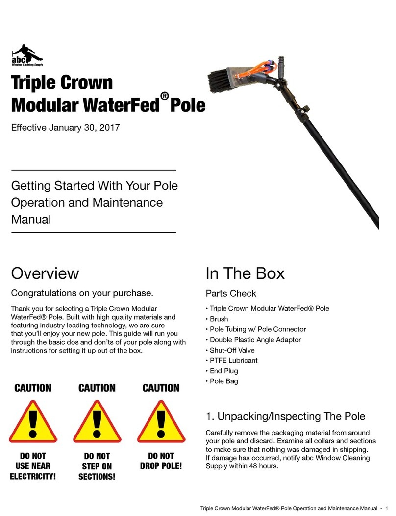 abc Triple Crown Modular WaterFed Pole User manual
