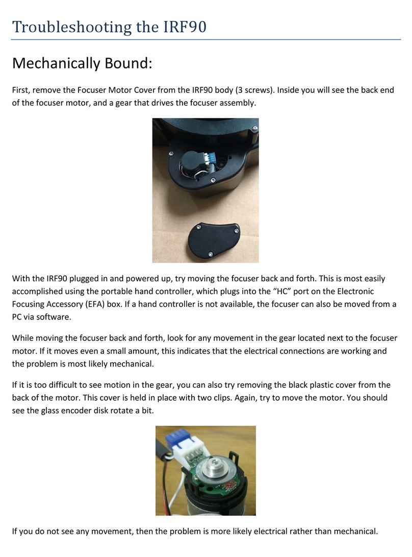 PlaneWave IRF90 Troubleshooting