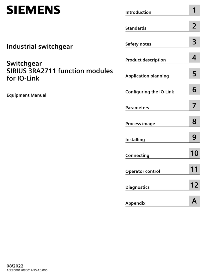Siemens SIRIUS 3RA2711 Equipment manual