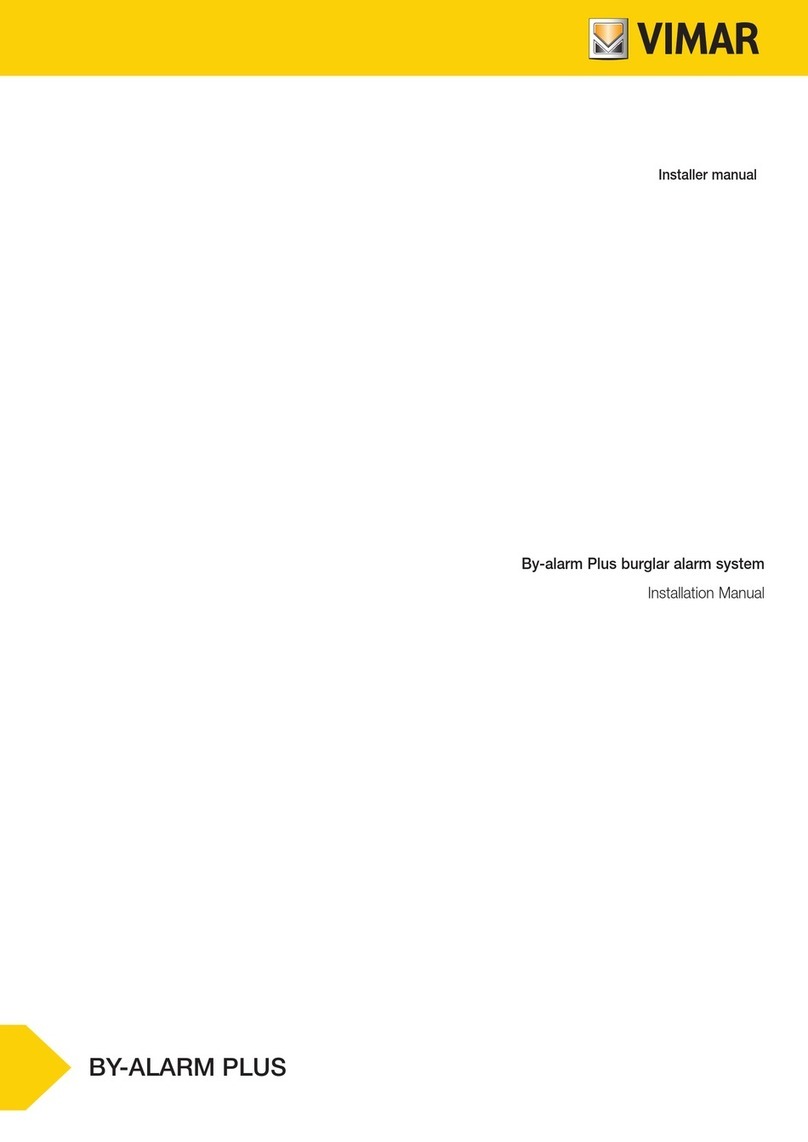 Vimar BY-ALARM PLUS Installer manual