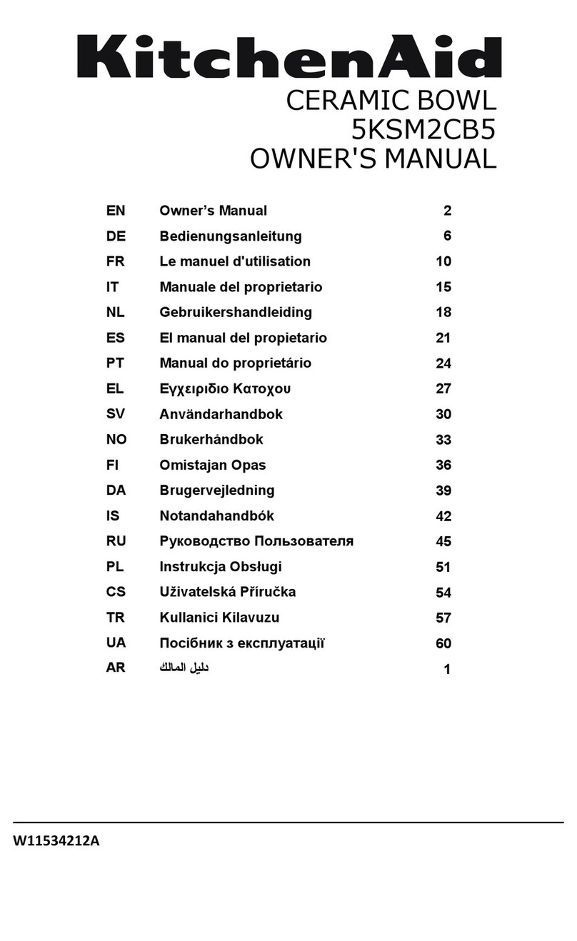 KitchenAid 5KSM2CB5 User manual
