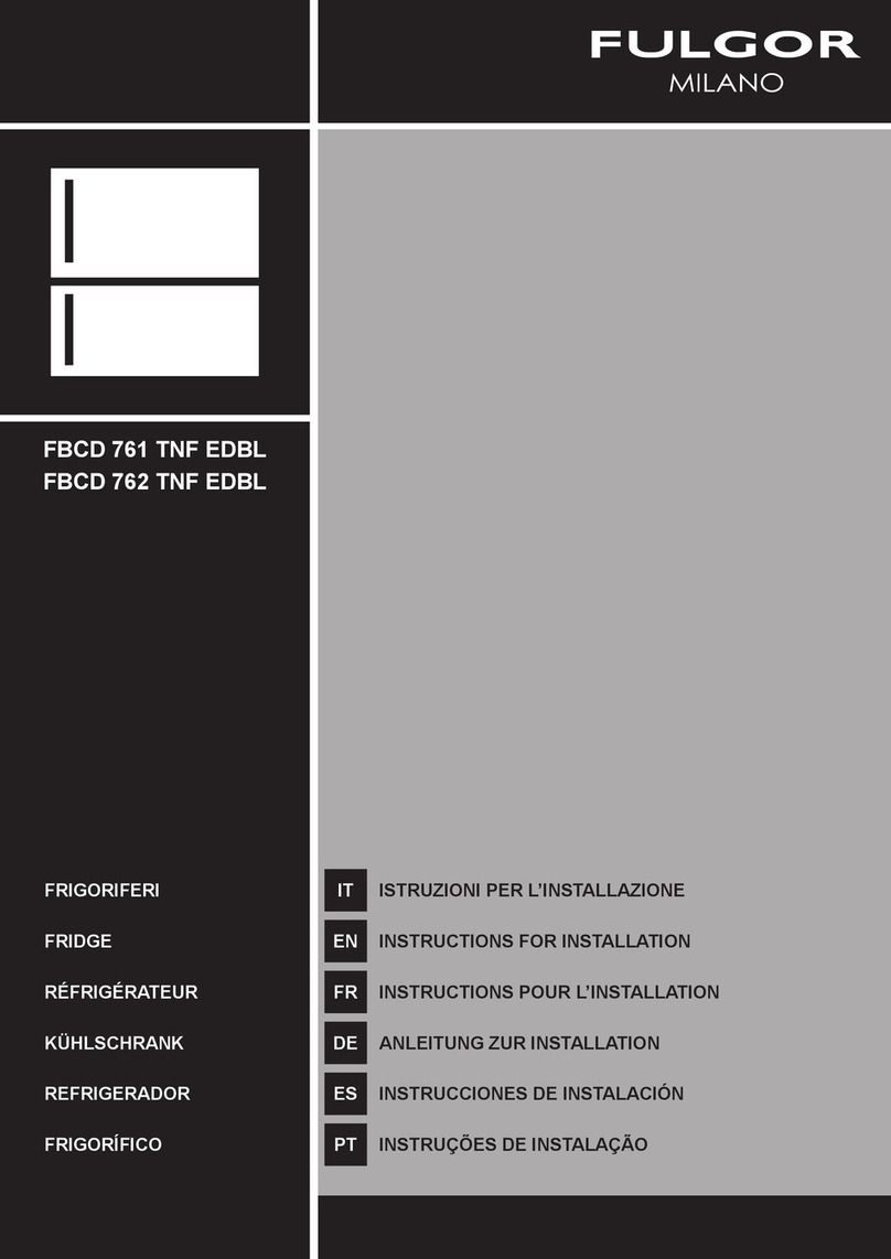 Fulgor Milano FBCD 761 TNF EDBL Instructions for installation