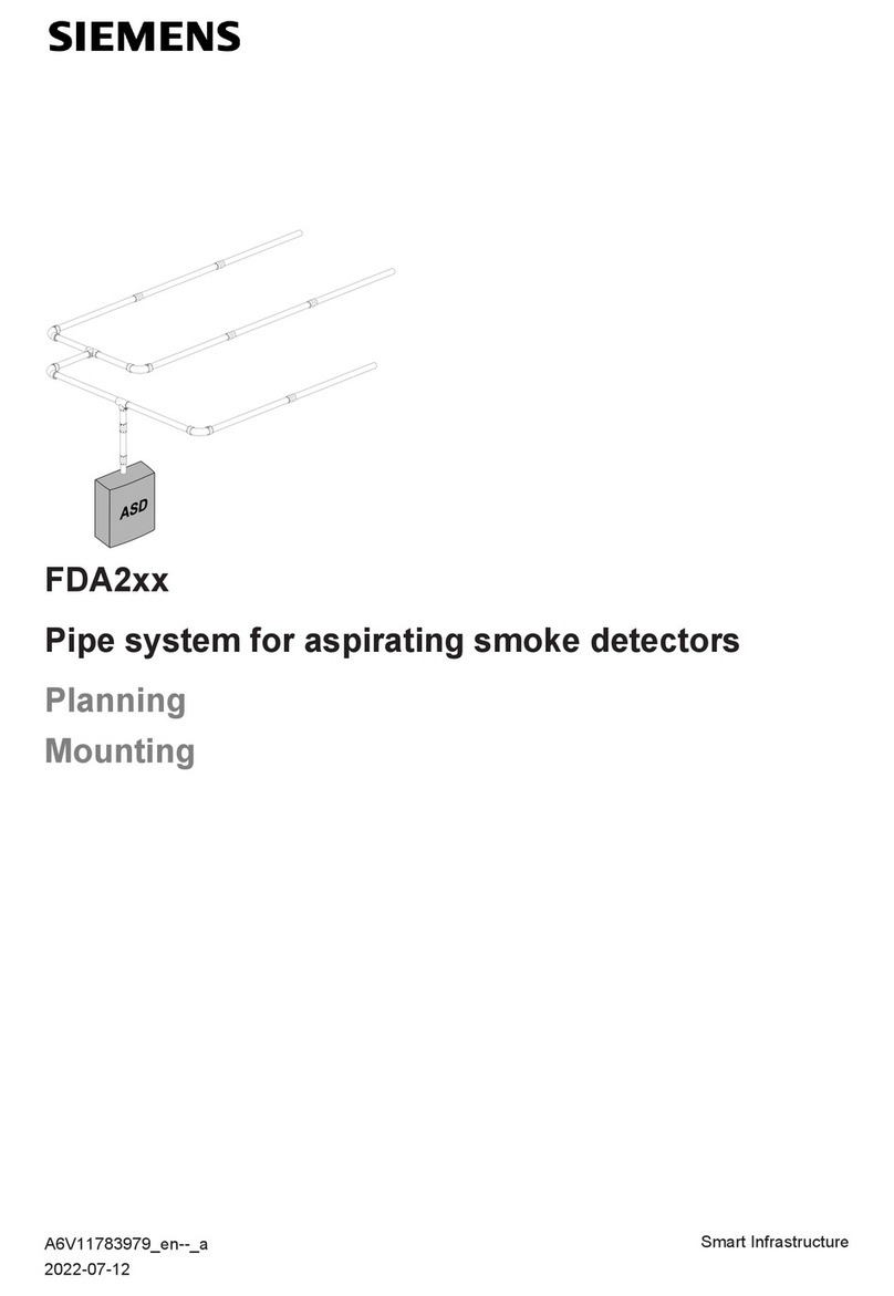 Siemens FDA2 Series Planning, Mounting