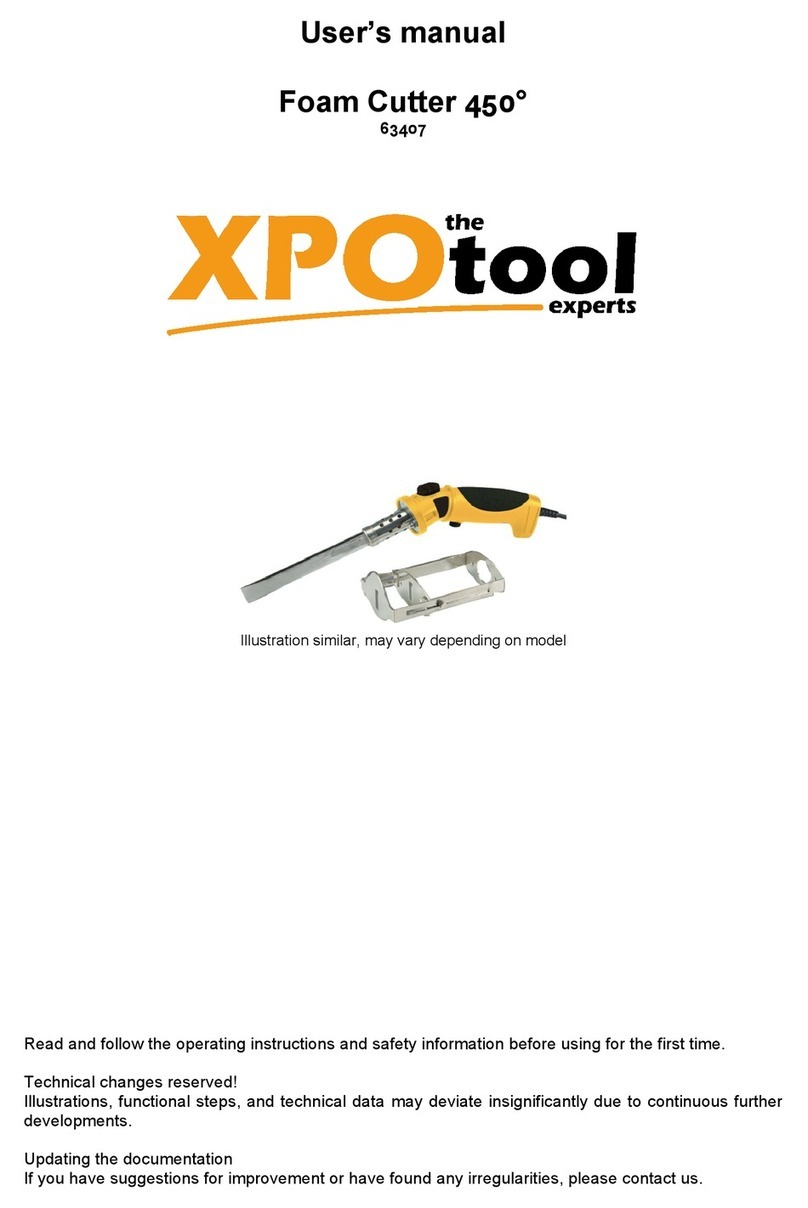 XPOtool 63407 User manual