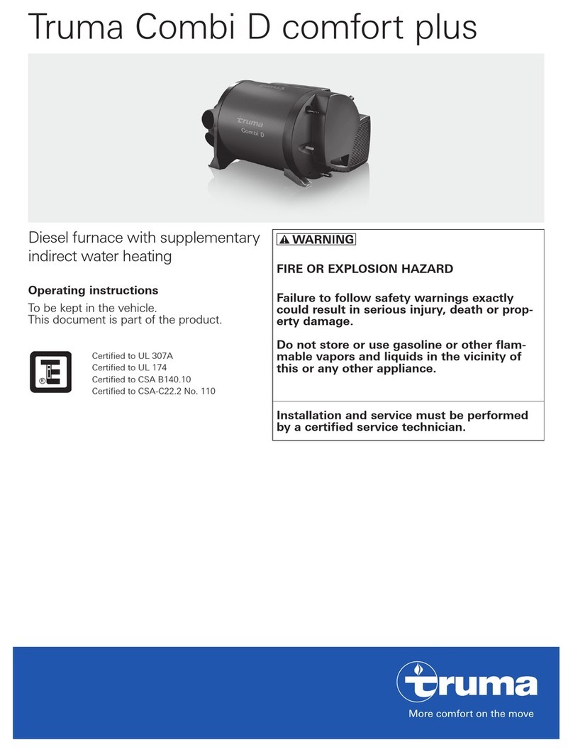 Truma Combi D comfort plus operating instructions