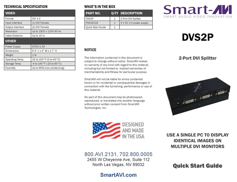SMART-AVI DVS2P User manual SMART-AVI DVS2P User manual