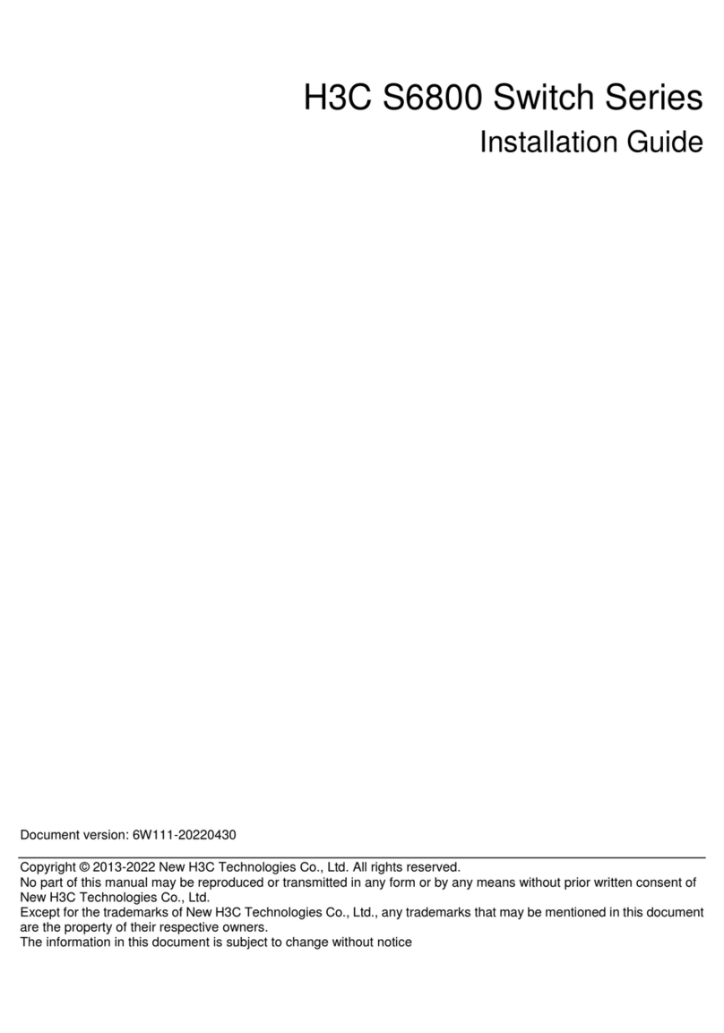 H3C S6800 Series User manual H3C S6800 Series User manual
