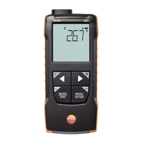 TESTO 925 instruction manual