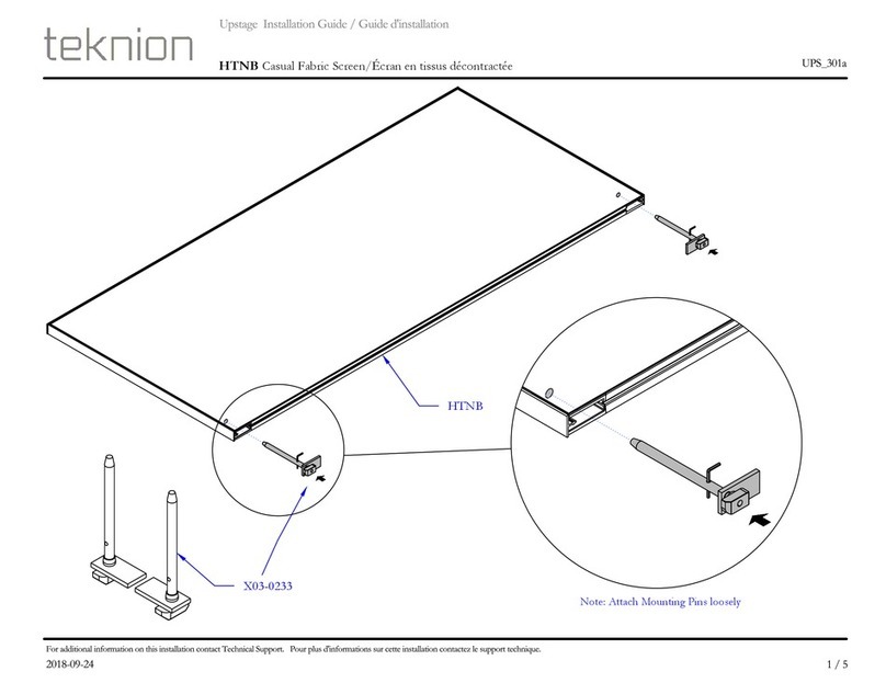 Teknion HTNB User manual