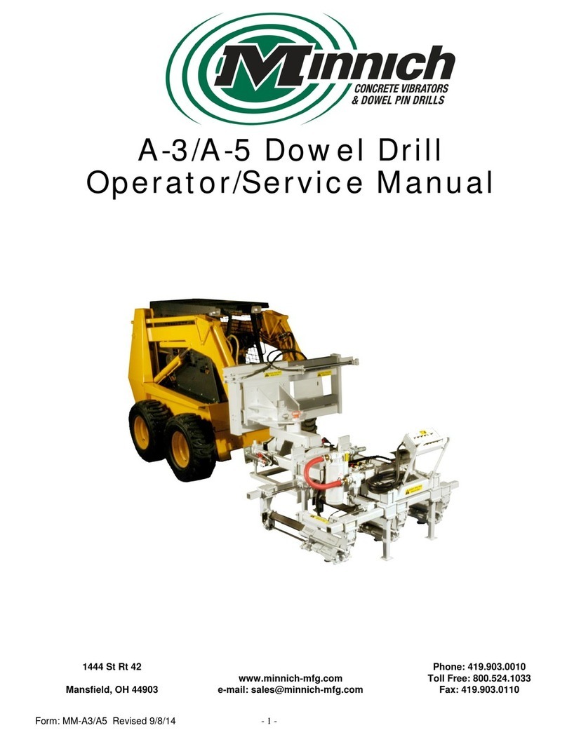 Minnich A-3 Operators & service manual