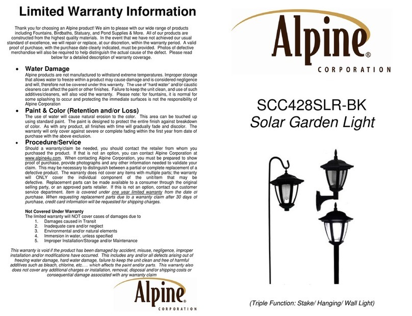 Alpine SCC428SLR-BK User manual