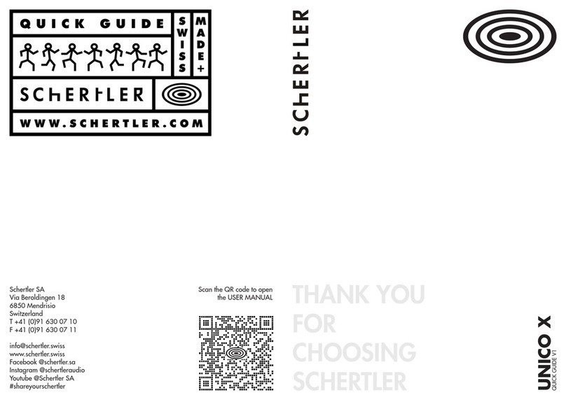 Schertler UNICO X quick start guide