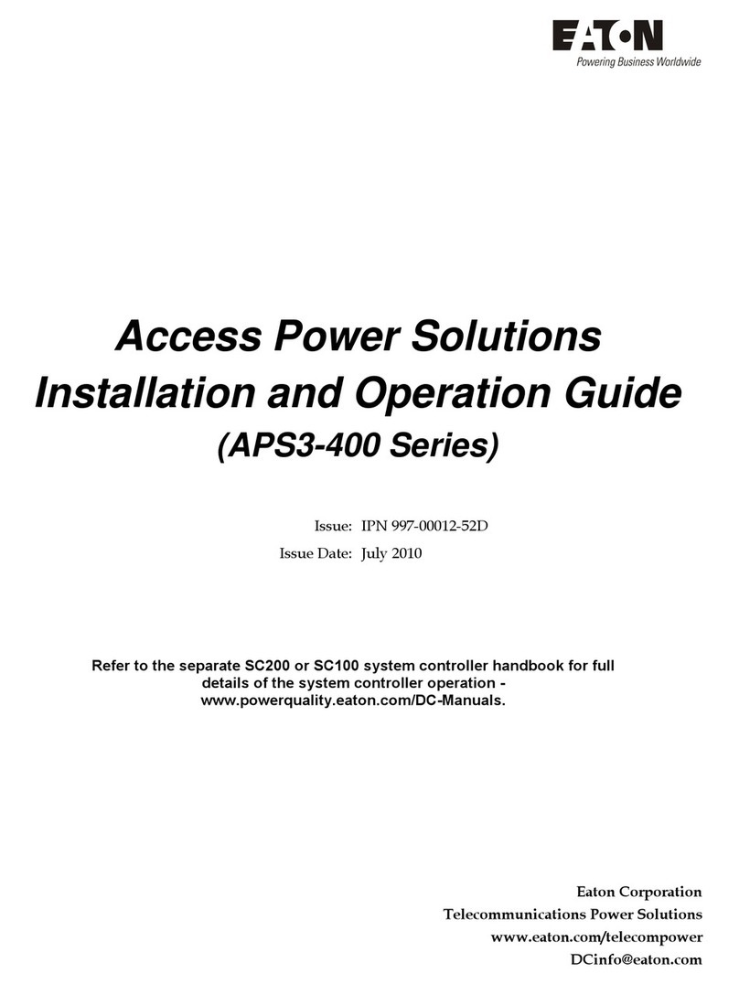 Eaton APS3-400 Series Installation and operation guide