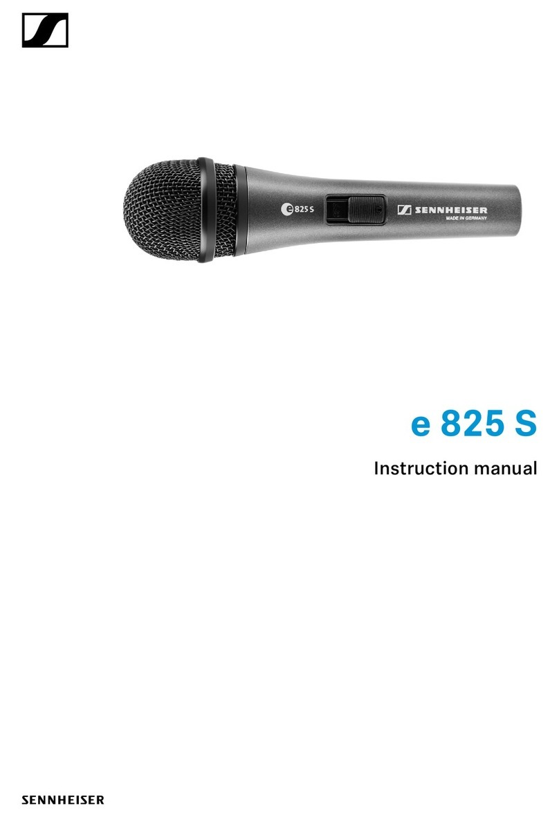 Sennheiser e 825 S instruction manual