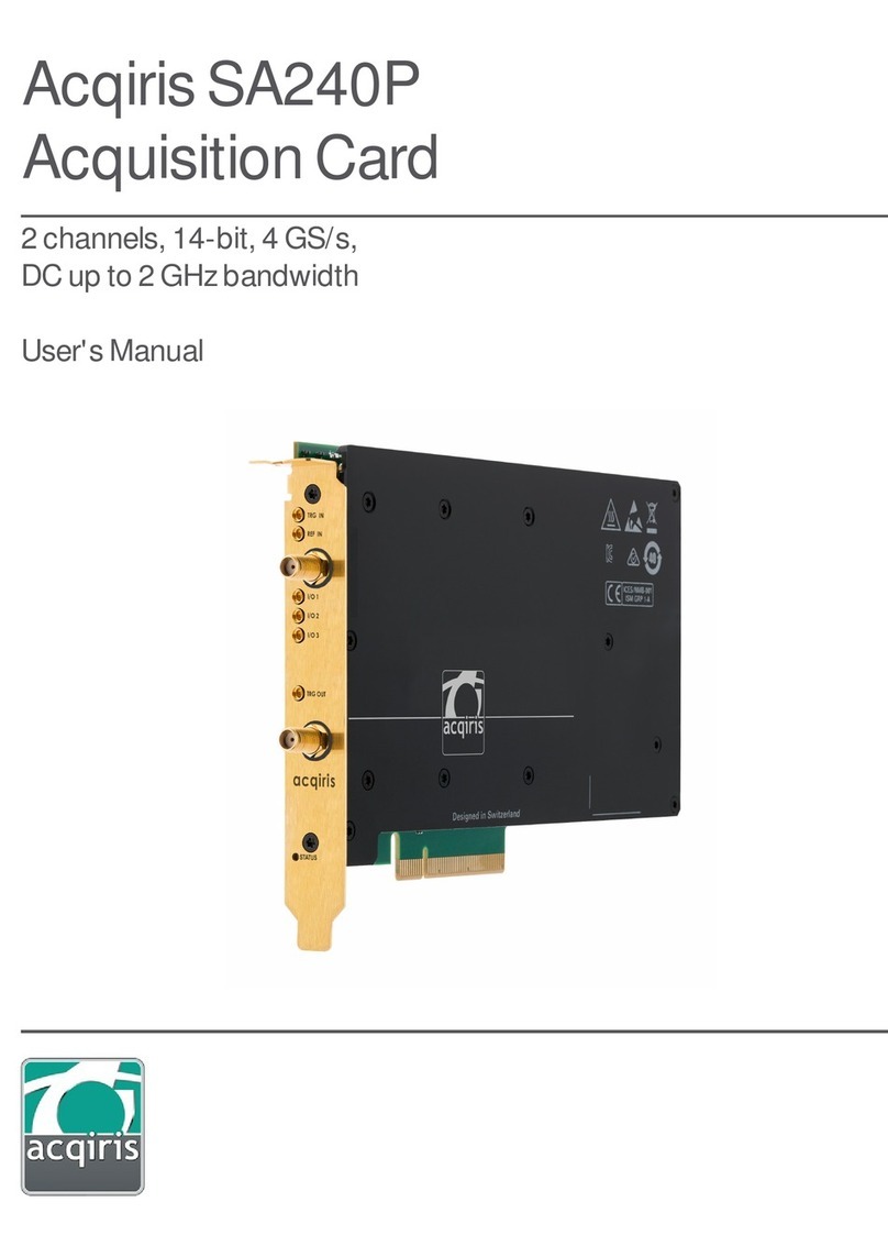 Acqiris SA240P user manual