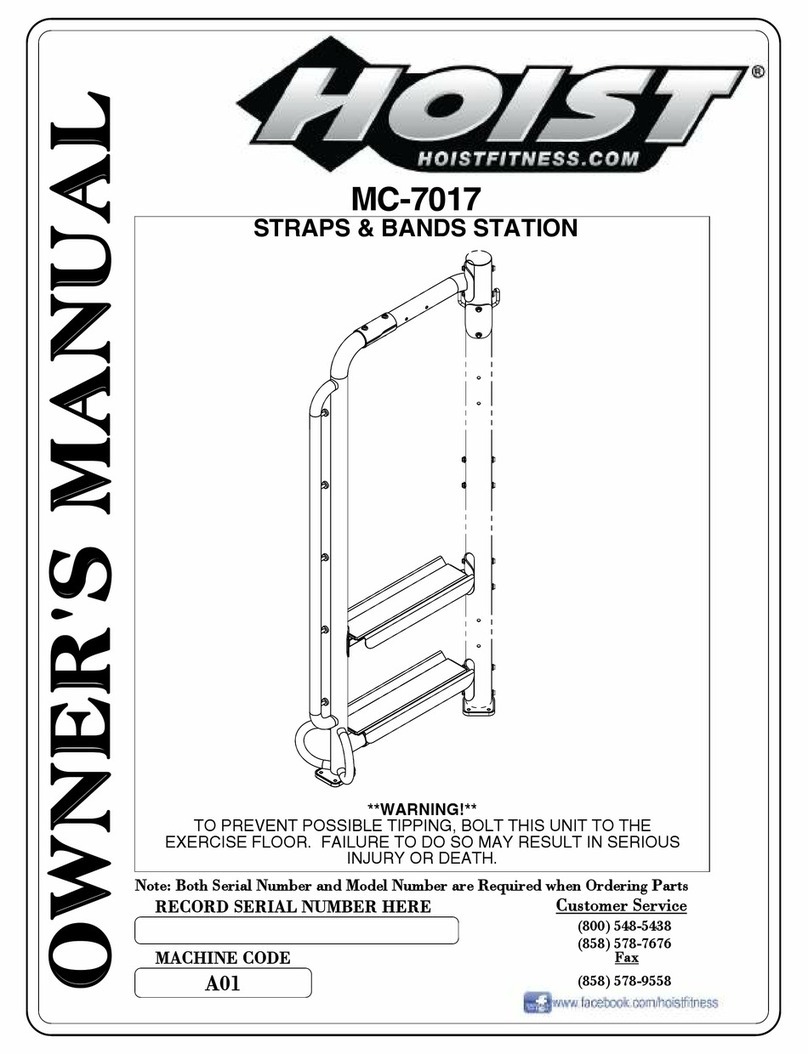 Hoist Fitness MC-7017 owner's manual