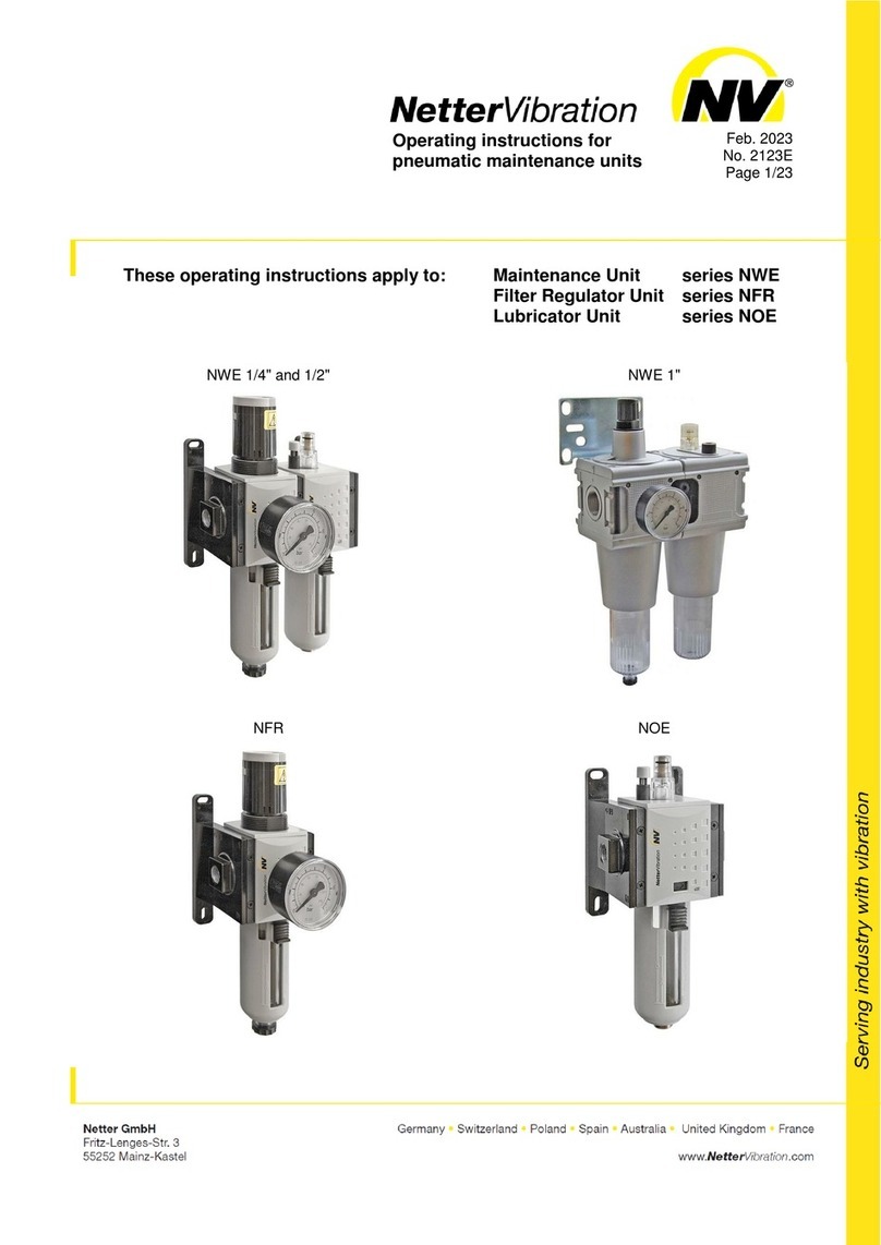 NetterVibration NWE Series operating instructions NetterVibration NWE Series operating instructions