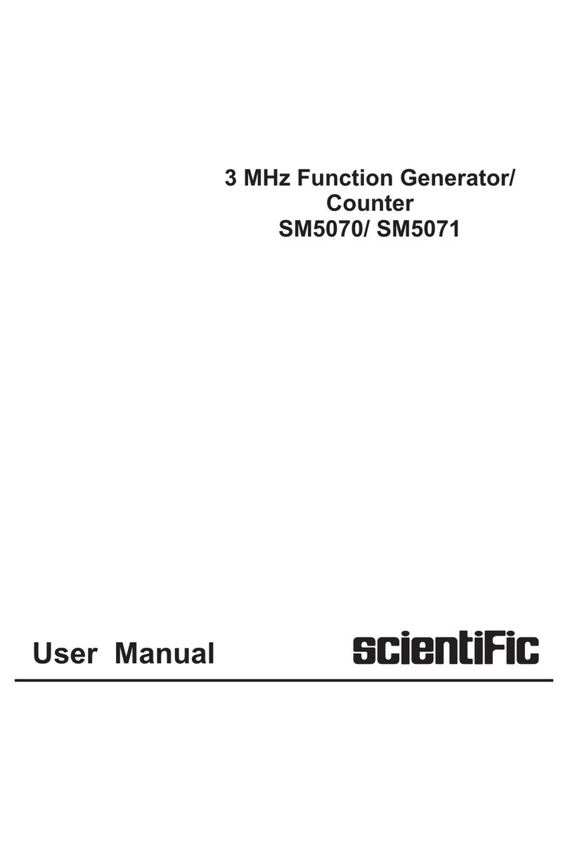 Scientific SM5071 user manual
