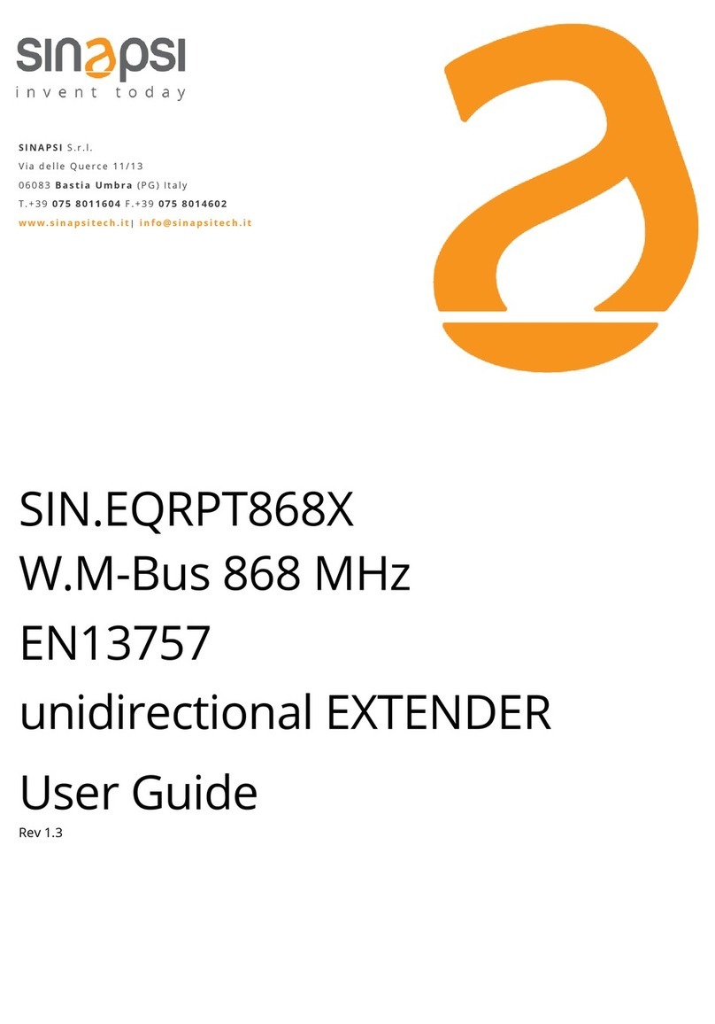 Sinapsi SIN.EQRPT868X user guide