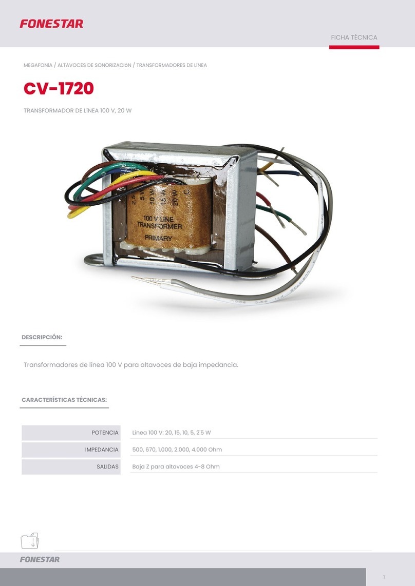 FONESTAR CV-1720 quick start guide