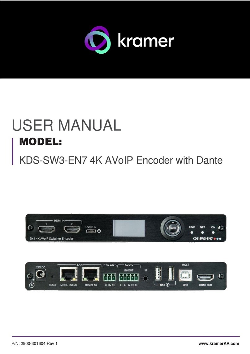Kramer KDS-SW3-EN7 user manual