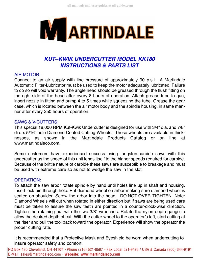 MARTINDALE KK180 instructions