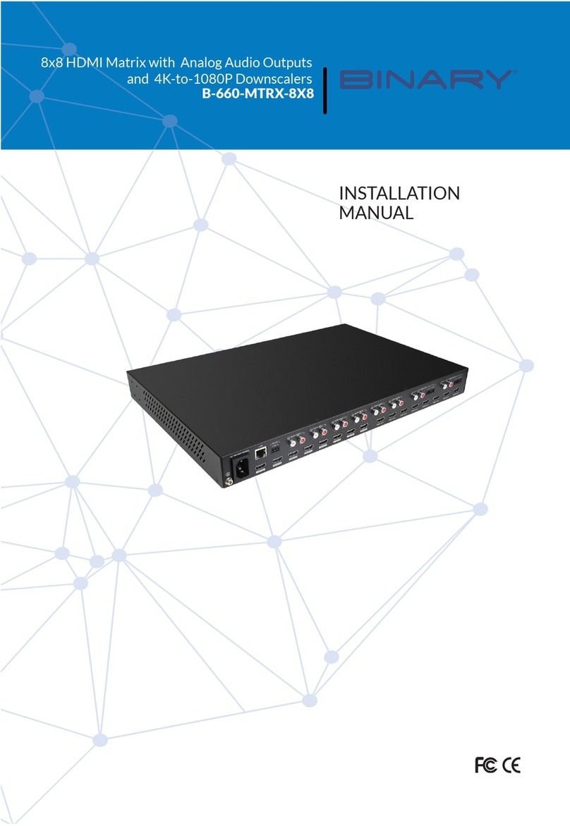 Binary B-660-MTRX-8X8 User manual