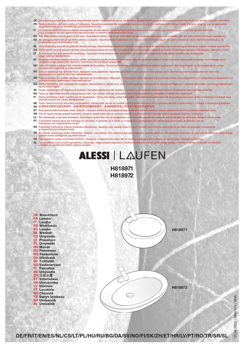 Alessi LAUFEN H818971 User manual