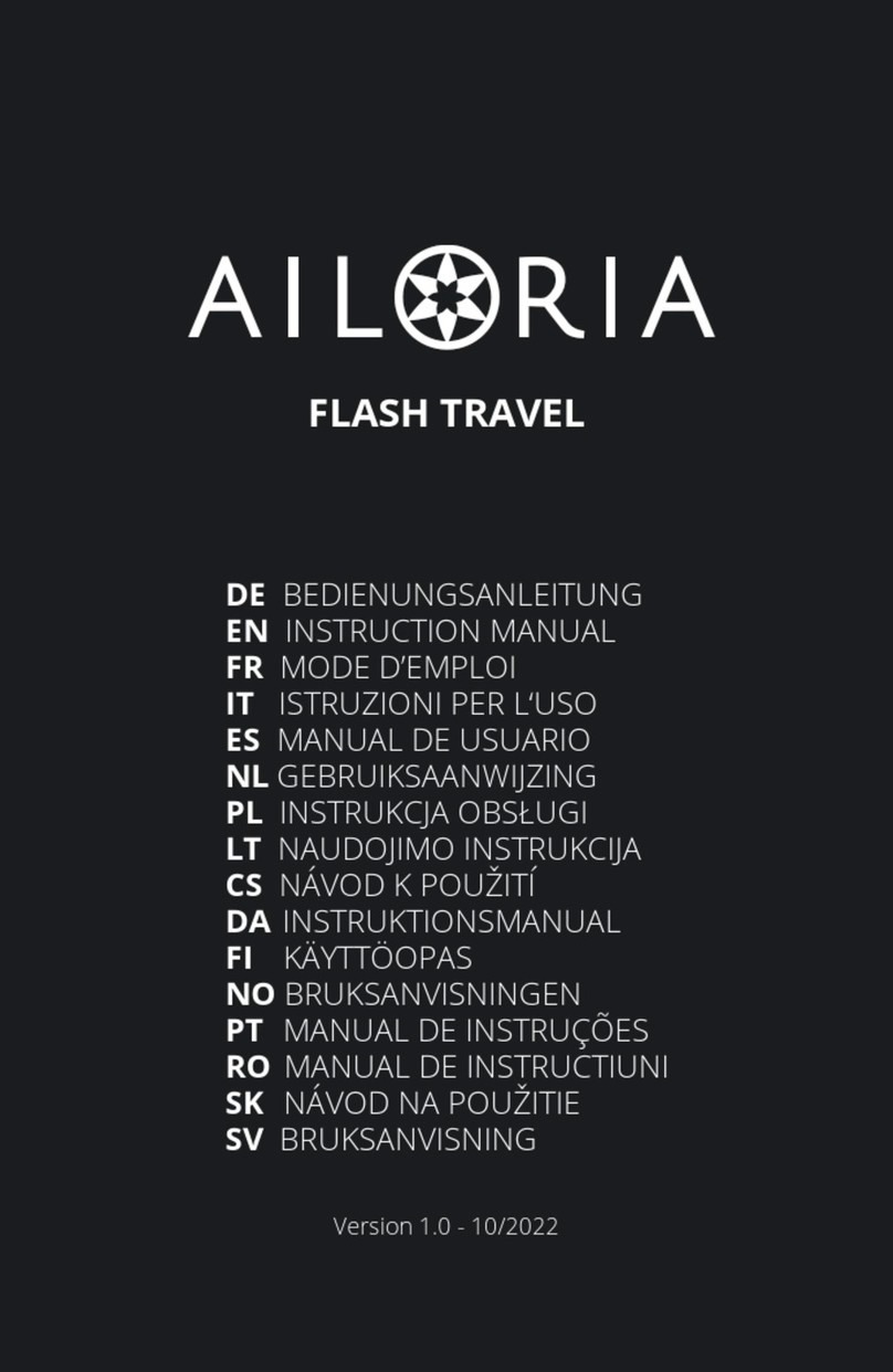 Ailoria FLASH TRAVEL instruction manual