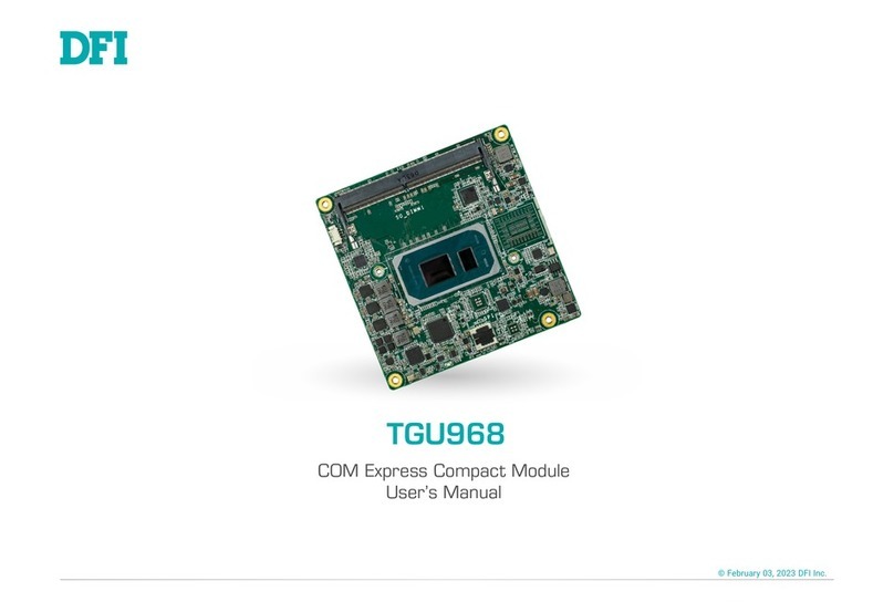 DFI TGU968 User manual