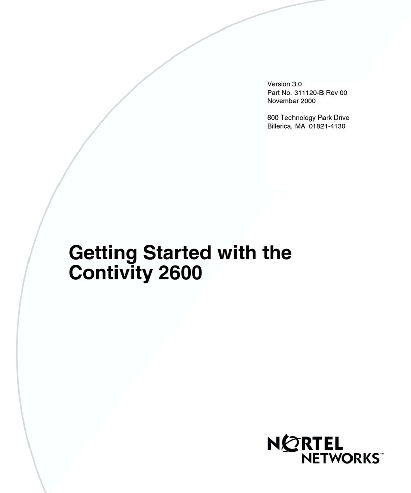 Nortel 2600 User manual