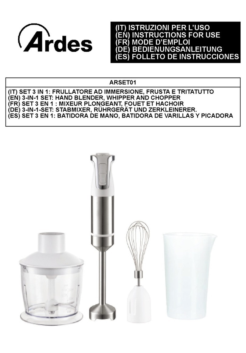 ARDES ARSET01 User manual