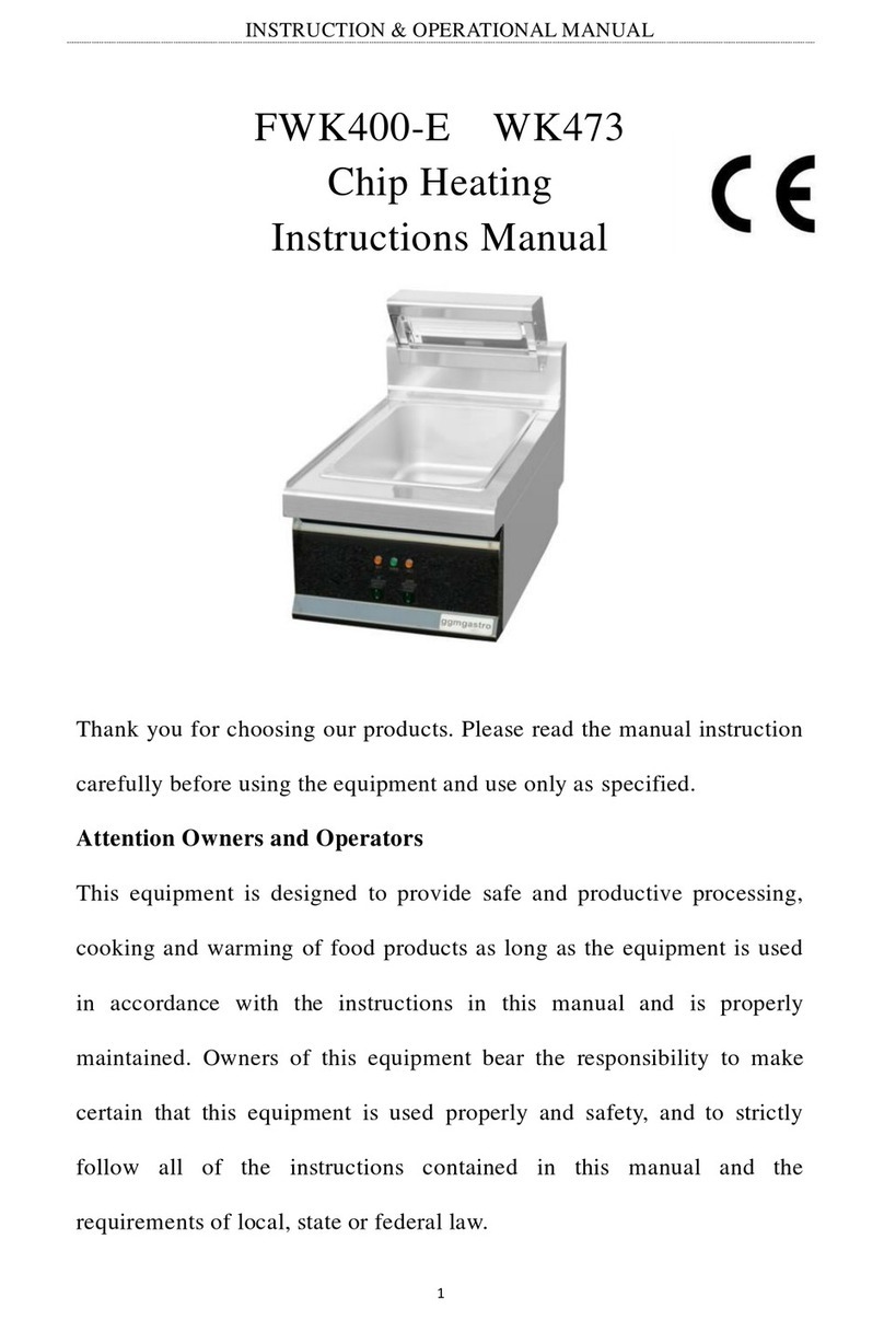 GGM gastro FWK400-E instruction manual