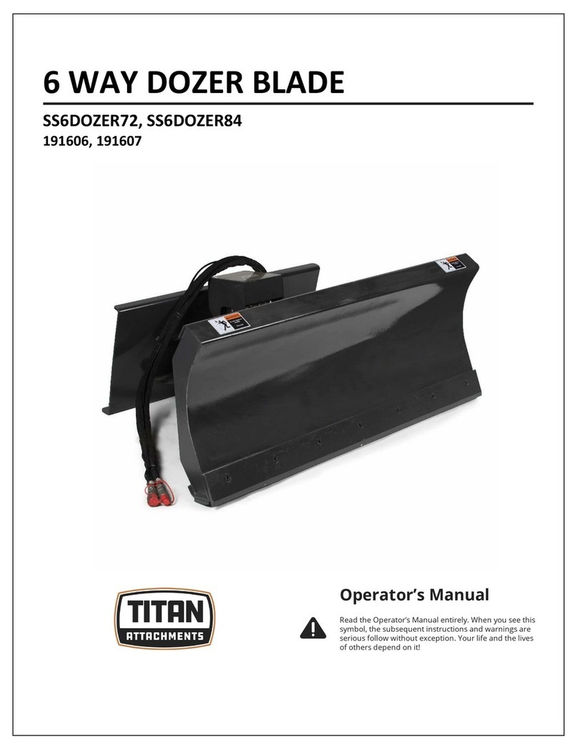 Titan Attachments SS6DOZER72 Operator's manual