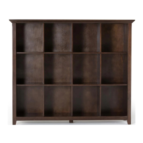 Simpli Home WyndenHall Brooklyn+Max AXCRACA22-BRU User manual