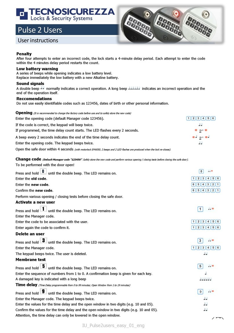 Tecnosicurezza Pulse 2 User manual
