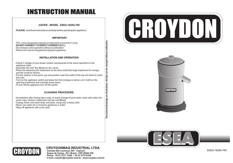 croydon ESEA-16294-700 instruction manual