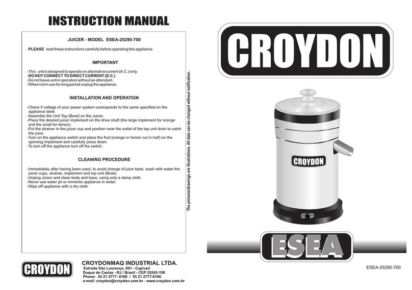 croydon ESEA-25290-700 instruction manual